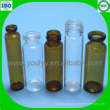 Clear and Amber Tubular Glass Vial